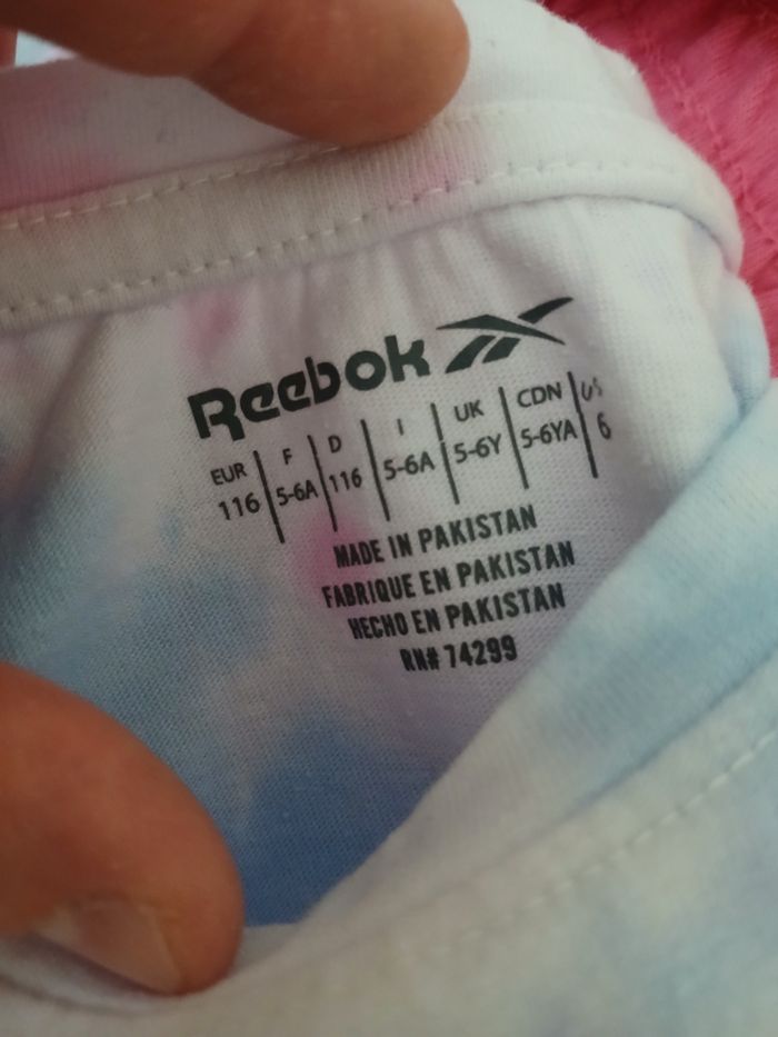Reebok Ensemble Big Tie Dye T-Shirt et Short Survêtement Fille - photo numéro 2