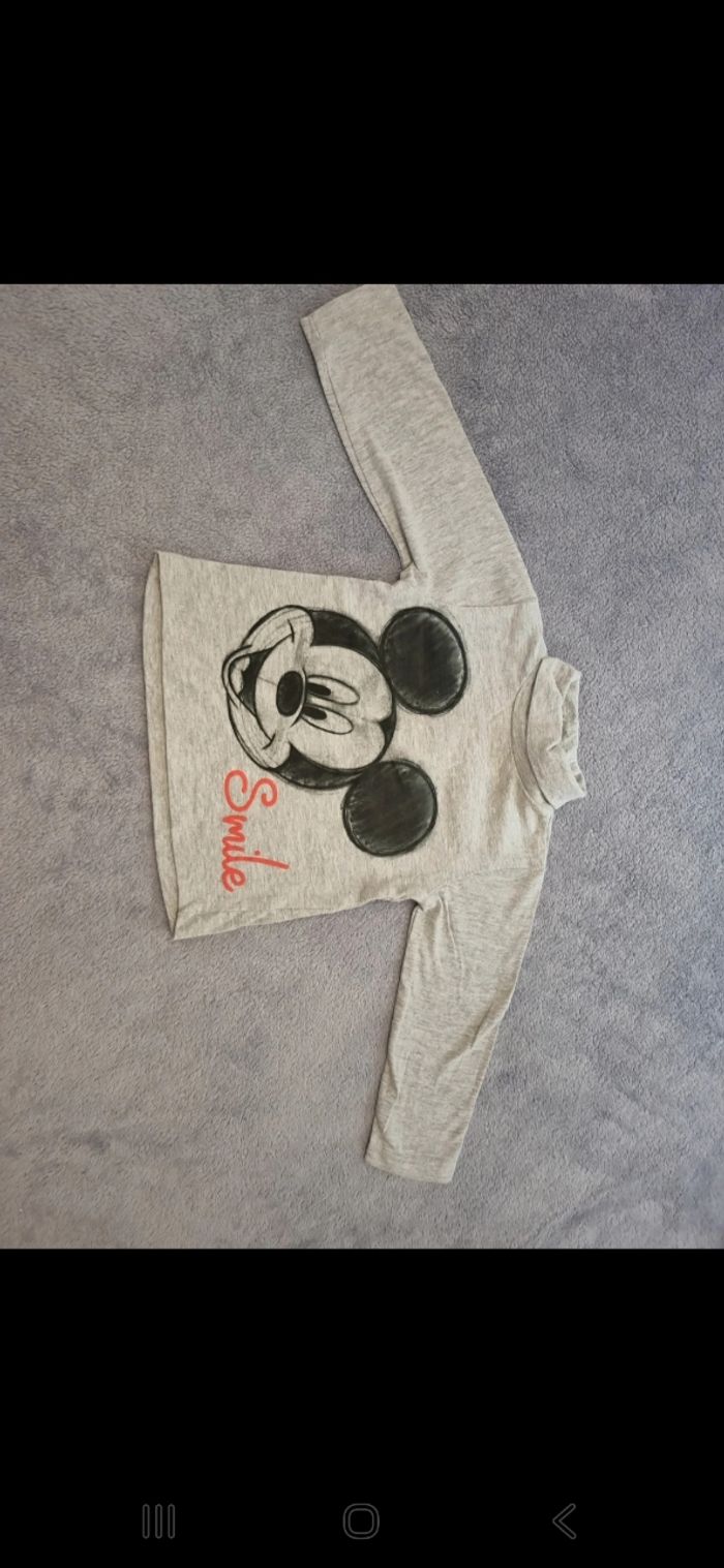 Manche longue mickey disney
