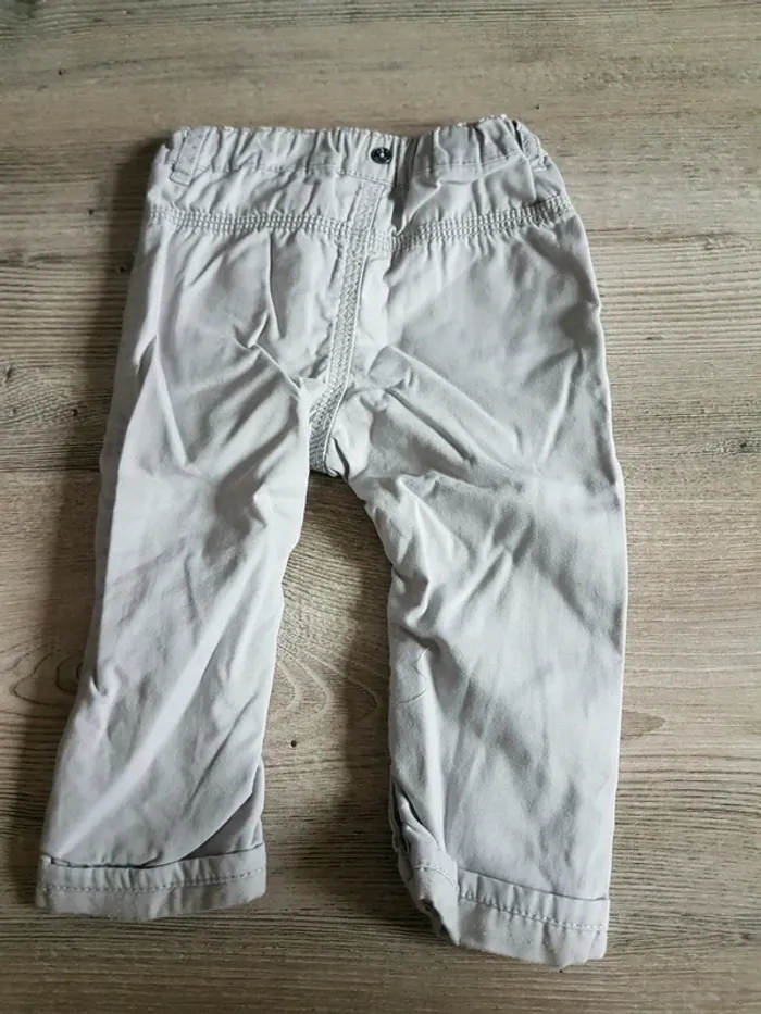 Pantalon gris Gemo 12 mois - photo numéro 2