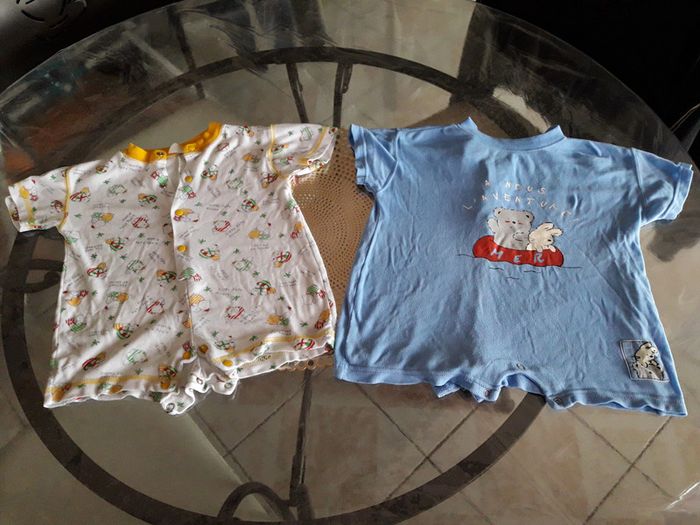 Lot 2 grenouillères courte