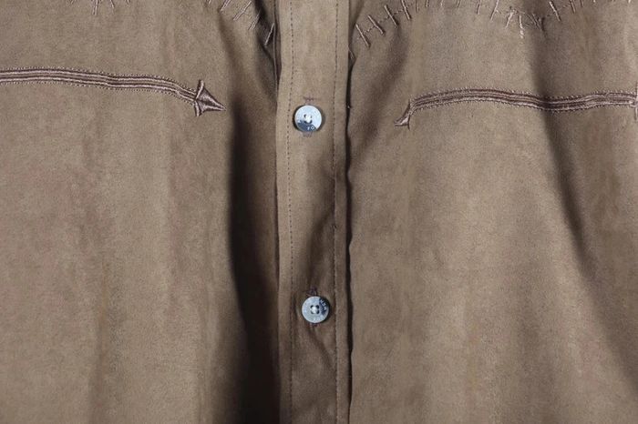 Jolie chemise peau de peche vintage style western. Taille L Homme (#23556) - photo numéro 3