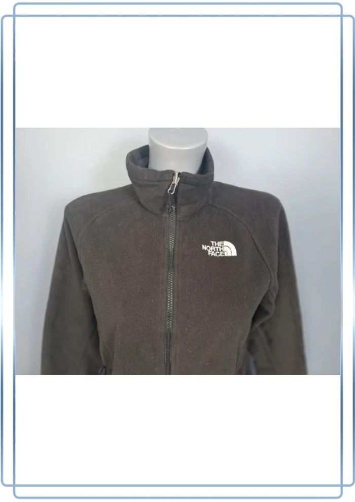 Veste polaire full zip the north face femme / taille S / noire / logo brodé - photo numéro 2