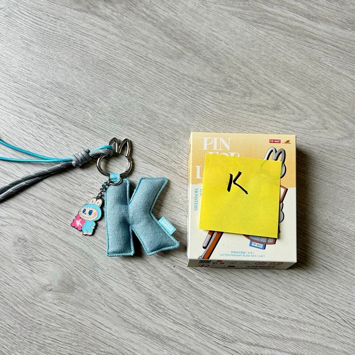 Pendant Letter K Pin For Love Plush Bloom