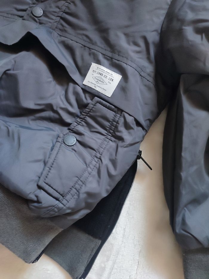 Blouson à enfiler gris Pepe Jeans taille 8 ans - photo numéro 2