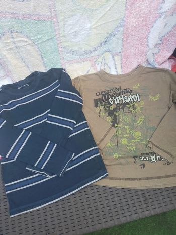 2 tee shirt manche longue 5 ans