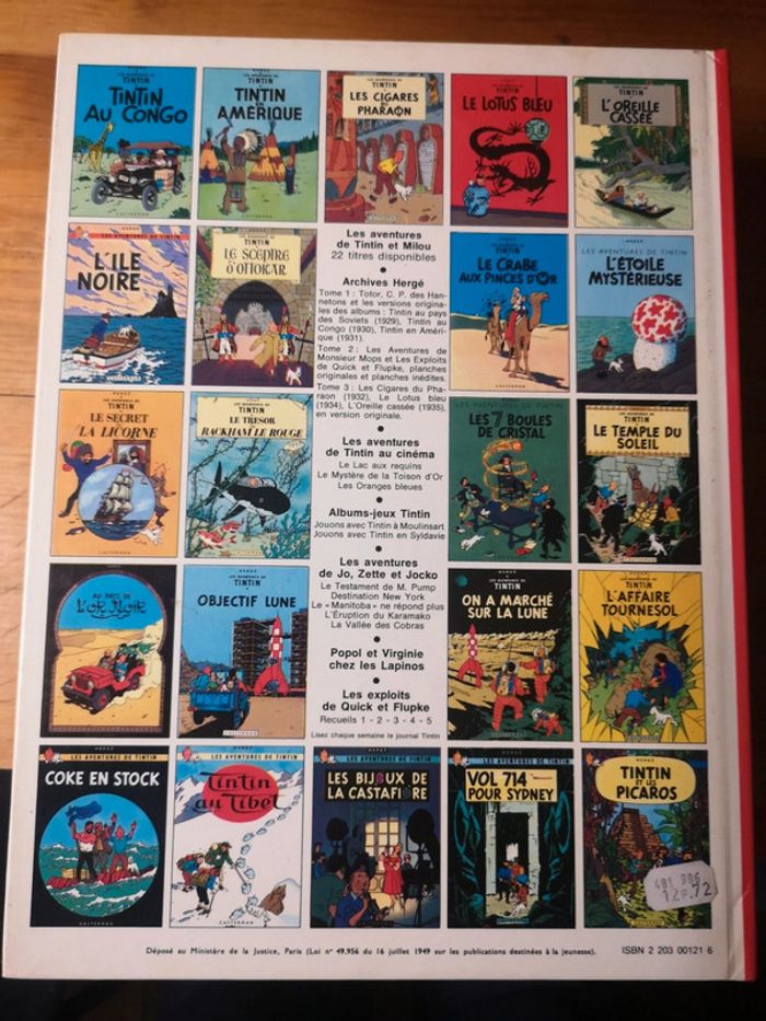 Vol 714 pour Sydney - Bande dessinée Tintin - photo numéro 2