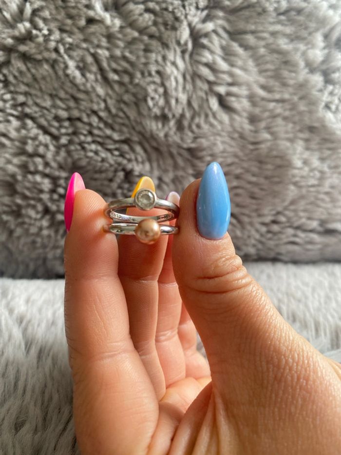 Bague argent solitaire perle or rose - Ti Sento Milano - photo numéro 2