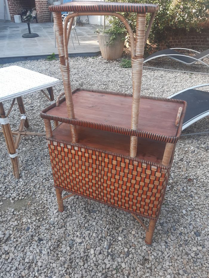 2 Meubles des années 20/30 bambous osier - photo numéro 4
