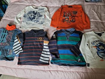 lots 6 hauts catimini garçon 3ans (25e)