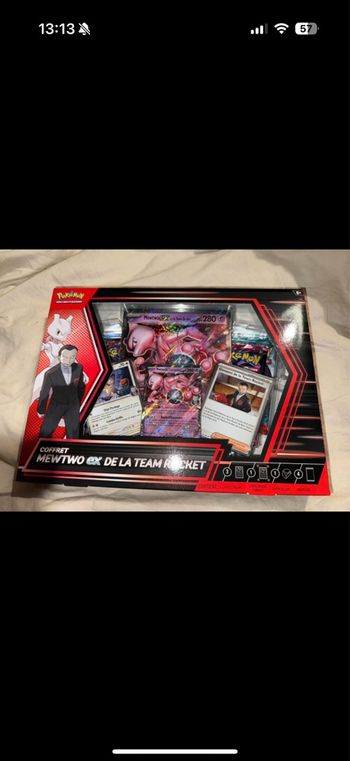Coffret mewtwo ex de la team rocket