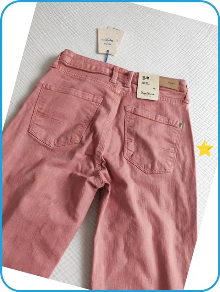 Jeans" Pepe jeans" femme rose - photo numéro 6
