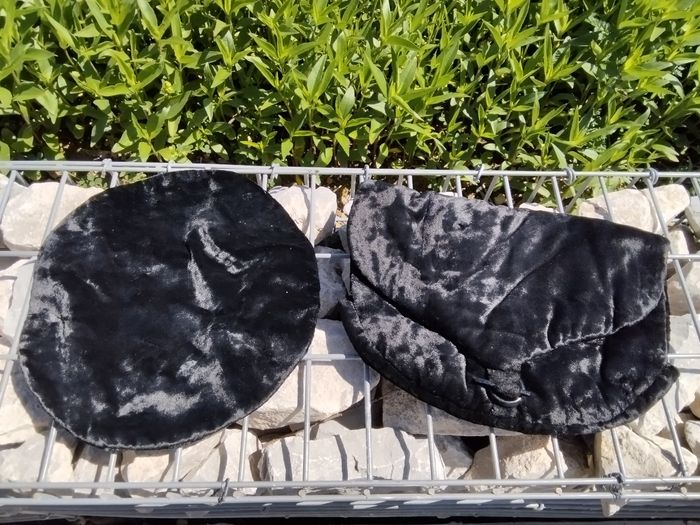 Béret et pochette velours - photo numéro 1