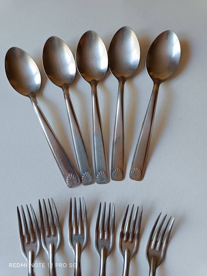Fourchettes et cuillères inox x 11 - photo numéro 6