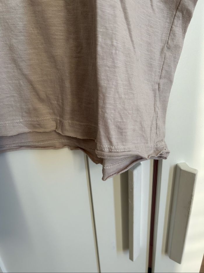 T-shirt beige uni Homme Charro Taille L - photo numéro 6