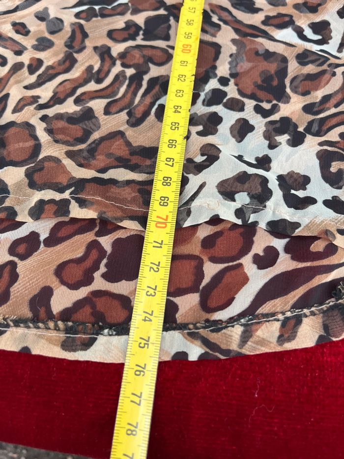 Superbe chemise en voile Mim Vintage Léopard Feuillage  T 38/40/42/44 - photo numéro 15