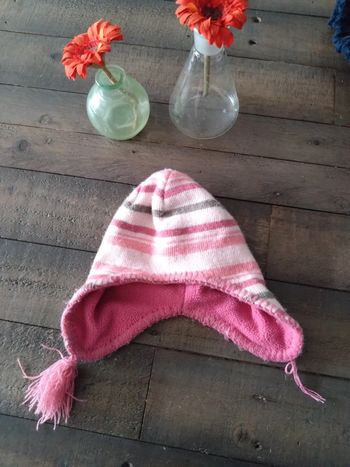 Bonnet fille style péruvien