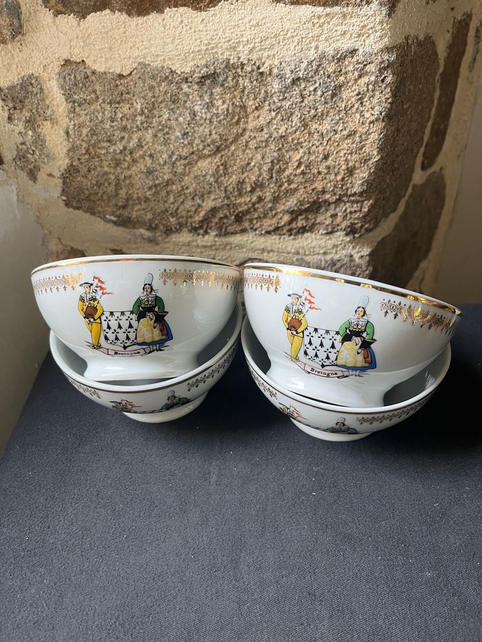 Lot de 4 bols porcelaine Apilco Vintage - photo numéro 2