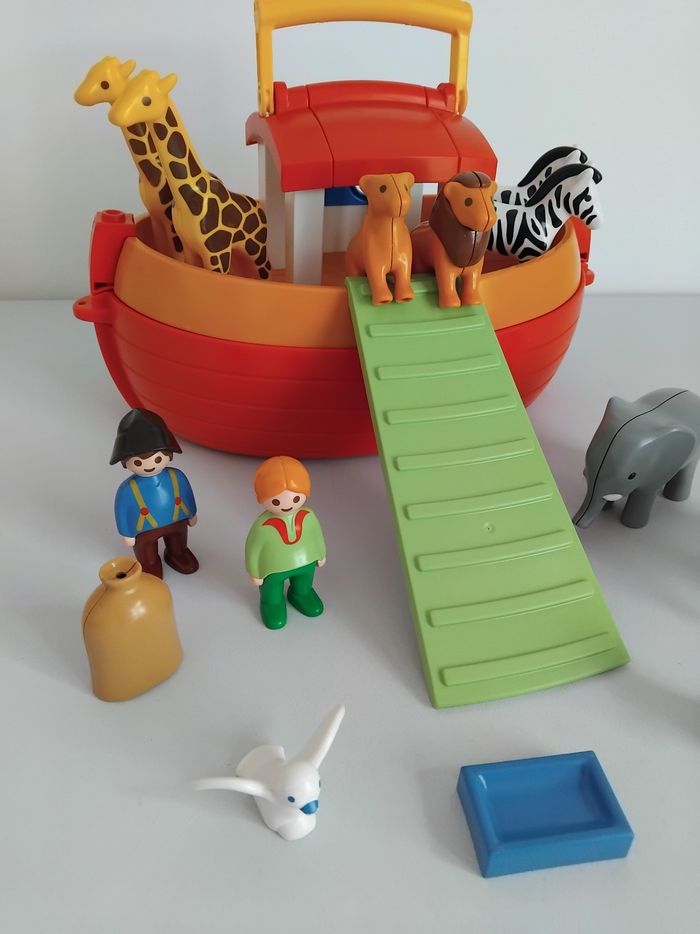 PLAYMOBIL 123 Arche de Noé Bateau Animaux 6765 Complet 🦒🐘 - photo numéro 2