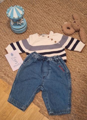 Lot pull et pantalon