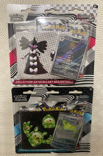 Lot de 2 tripack EV10.5 - foudre noire/flamme blanche- ev10.5 - Pokemon - EV 10.5 - neuf et scellés