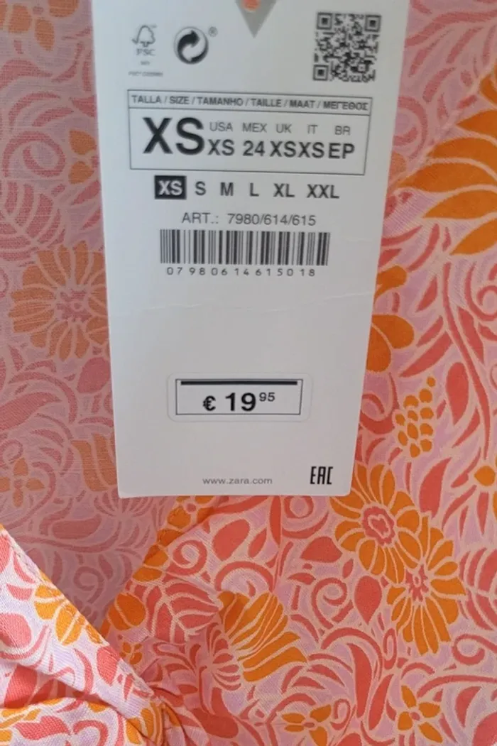 Crop top Zara Taille XS - photo numéro 2
