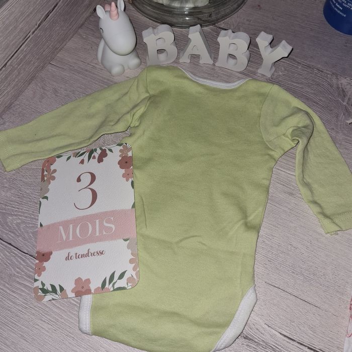 Body manches longues girafe 3 mois - photo numéro 4