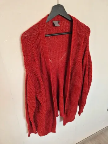 Veste longue laine mohair Ichi taille 1