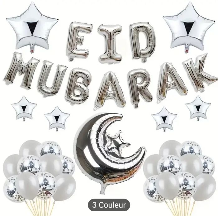 Lot ballons EID mubarak neuf - photo numéro 3