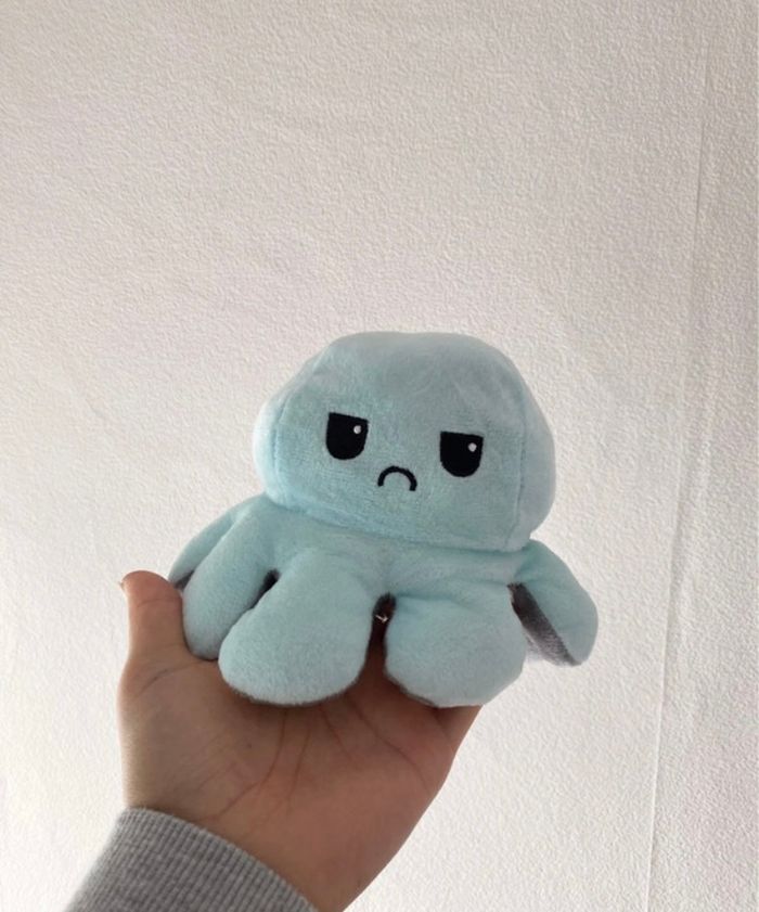 Peluche pieuvre réversible