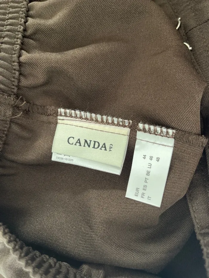 Pantalon femme 44 détails argenté - photo numéro 3