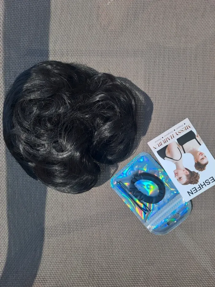 Postiche cheveux naturels chignon