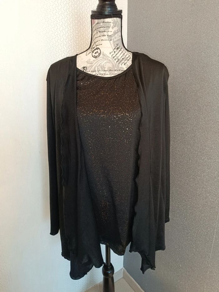 Sublime haut pailleté femme