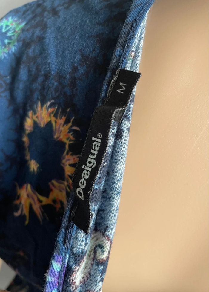 Tunique Desigual Fleurie Bleue - Taille M - photo numéro 6