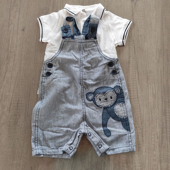 Salopette short et polo