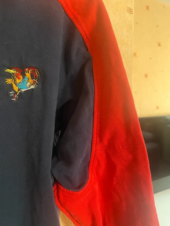 Polo rugby vintage Équipe de France – Taille L – Coq brodé & style rétro 🇫🇷 - photo numéro 5