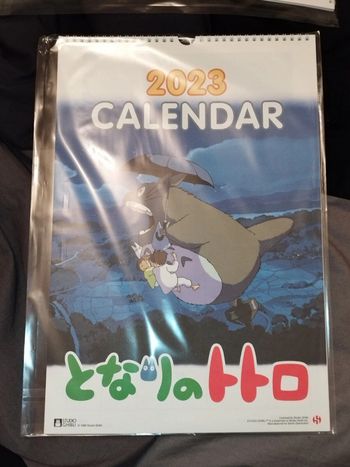 Rare Calendrier Officiel 2023 Mon voisin Totoro Ghibli Miyazaki Wall Calendar