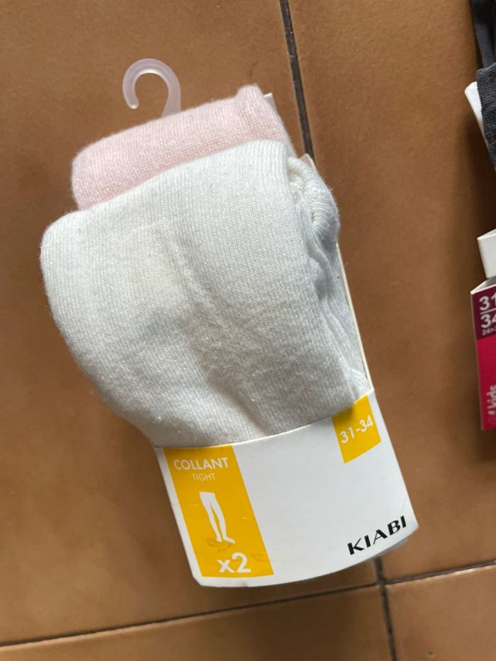 Lot 5 collants fille 31/34 - photo numéro 2