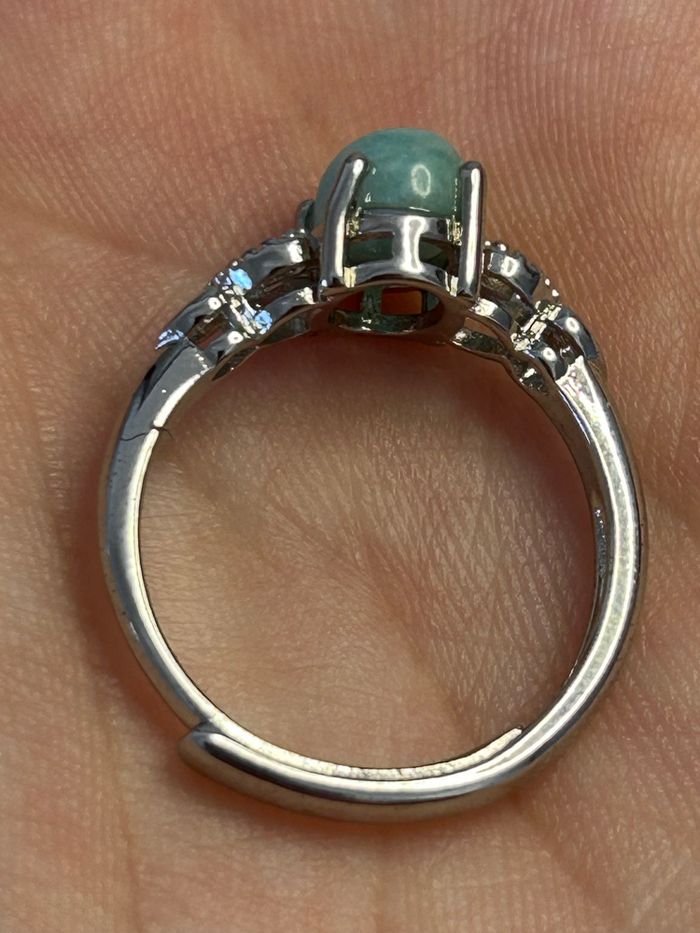 Bague réglable en laiton et en amazonite – Sérénité & Harmonie - photo numéro 10