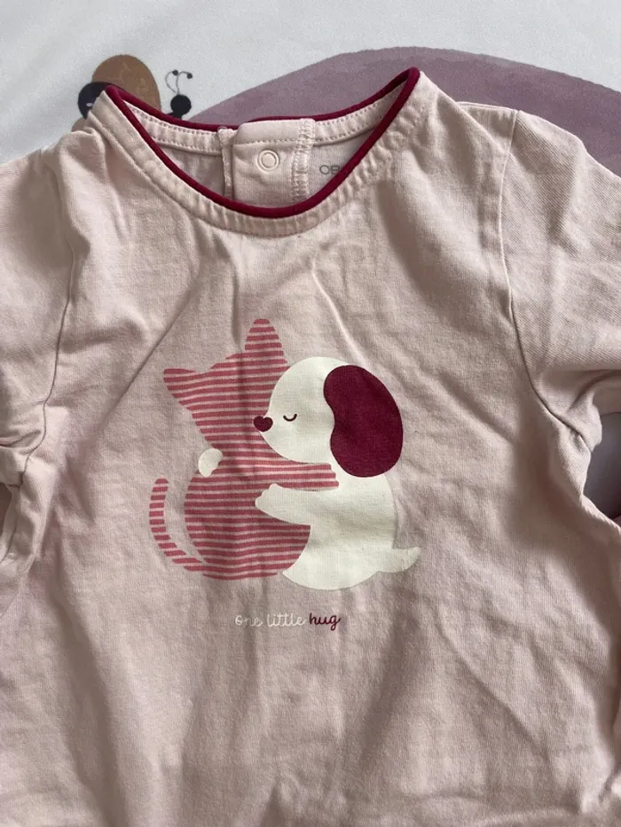 Lot de 2 pyjamas bébé fille – Obaïbi – Taille 12 mois - photo numéro 4