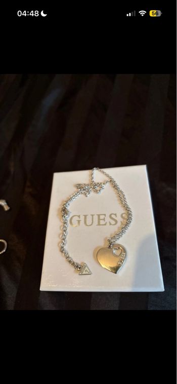 Collier guess argent 
