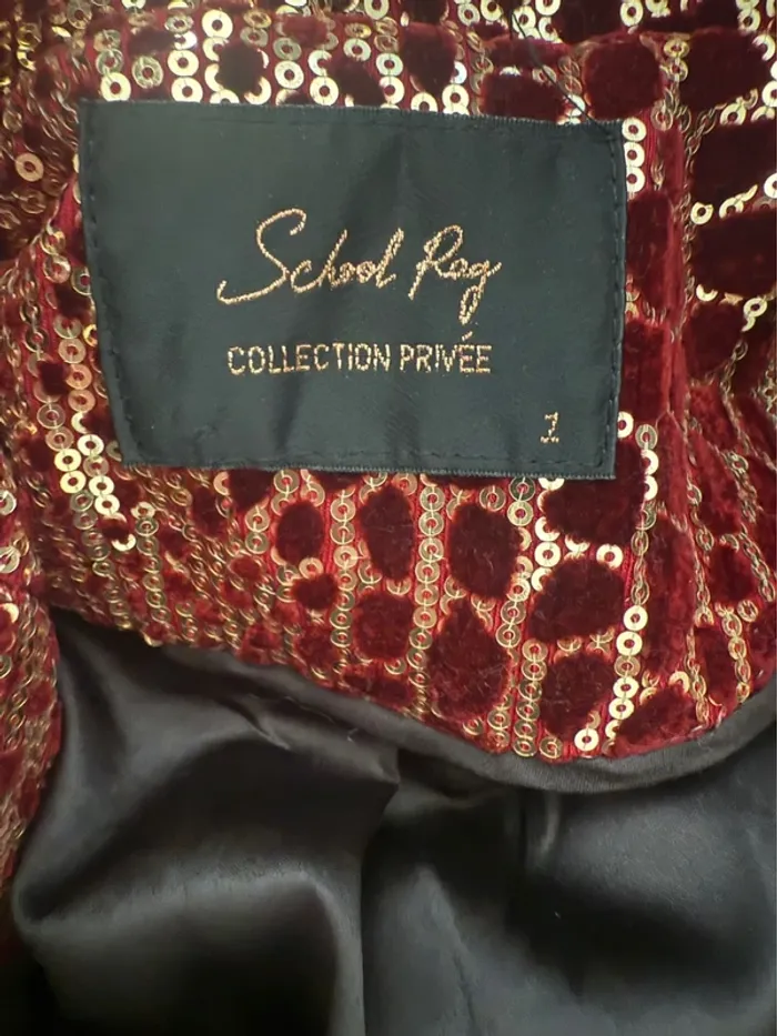 Veste à sequin léopard - School Rag - Taille 36/38 - photo numéro 8