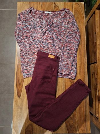Ensemble bordeaux zara