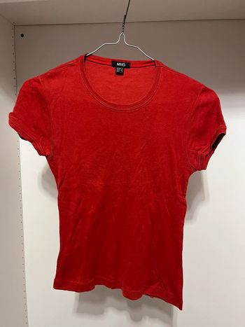 Teeshirt rouge uni MNG Taille S