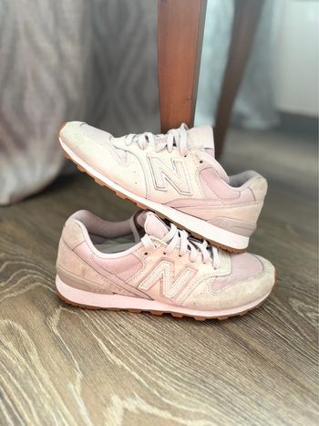 Baskets New Balance 996 - gris/lila - cuir/tissu - pointure 37 - en très bon état
