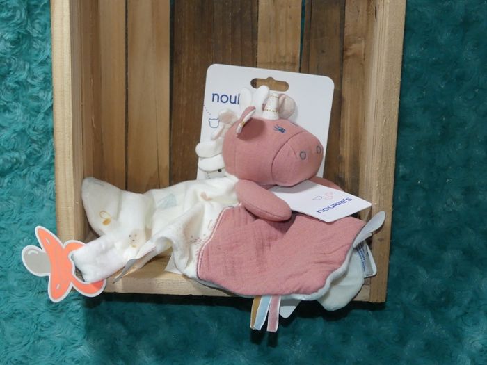 Doudou licorne Lina rose crème Noukie's 🦄Neuf - photo numéro 2