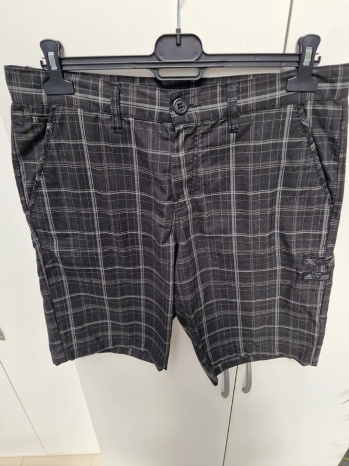 Short Cargo Noir Carreaux Gris O'Neill - photo numéro 2
