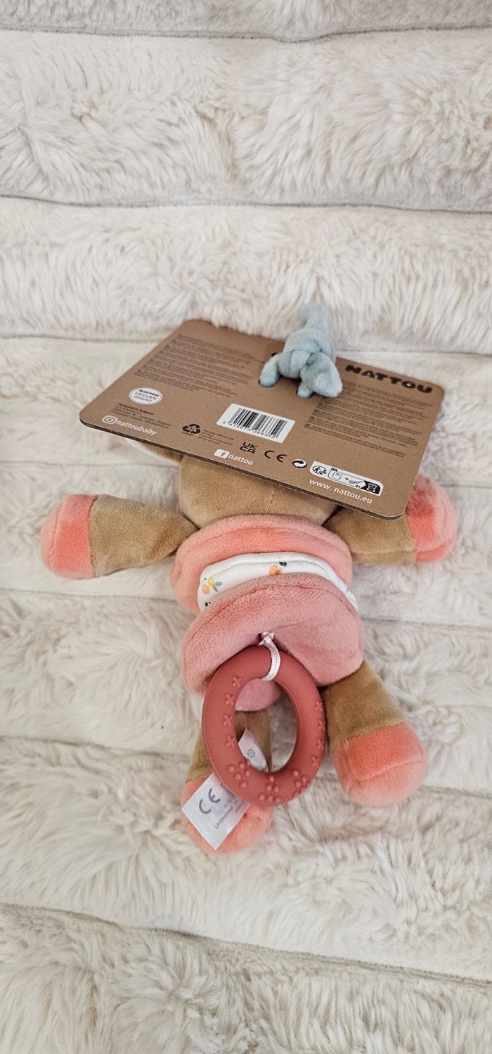 Peluche vibrante Mila la vache Nattou Neuf - photo numéro 5