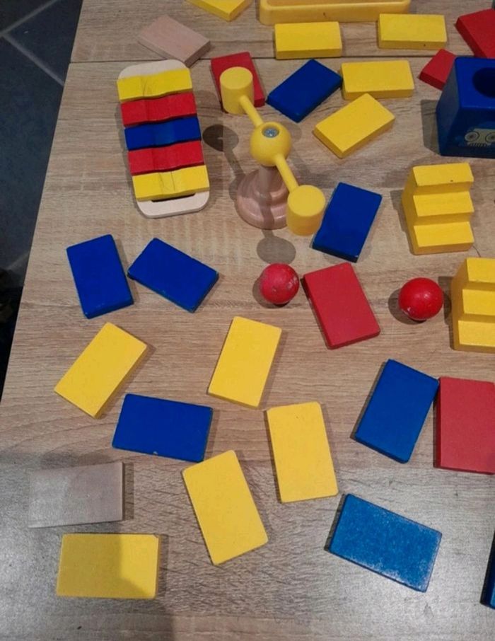 Domino parcours en bois 48 pièces - photo numéro 3