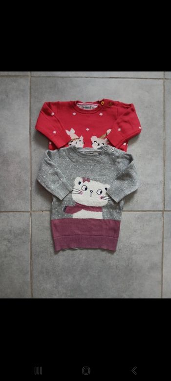 Lot robes pulls 3 mois