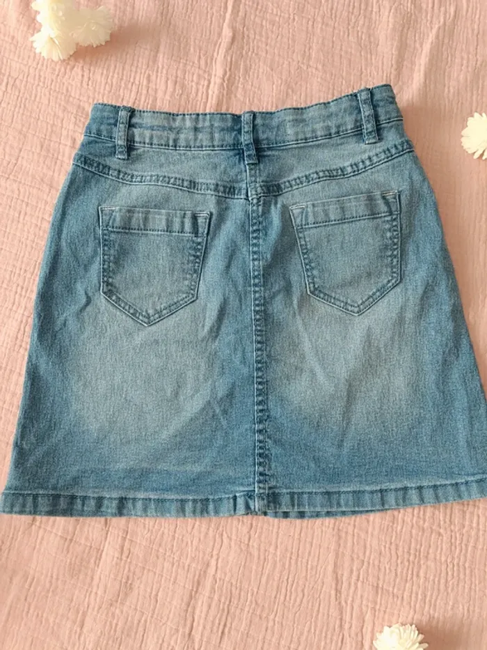 Jupe en jeans-9ans fille-Réglable - photo numéro 3